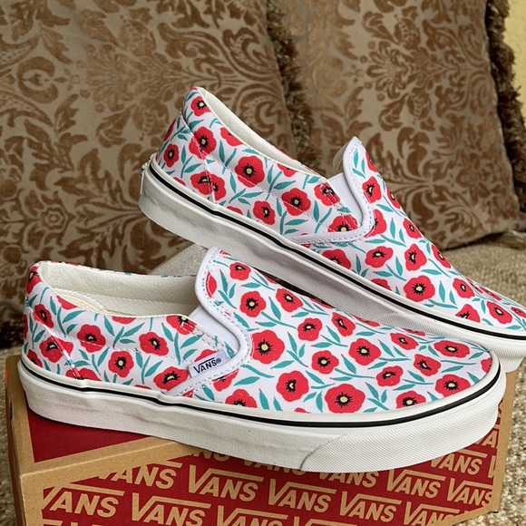 Vans Classic Slip-On Flowers/True White WMNS - Picture 8 of 16